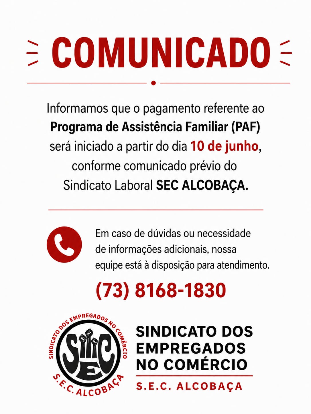 COMUNICADO!